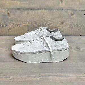 Y-3 Kyasu Low Cream White Suede Leather Platform Sneakers Women's 6, EU 37 1/3